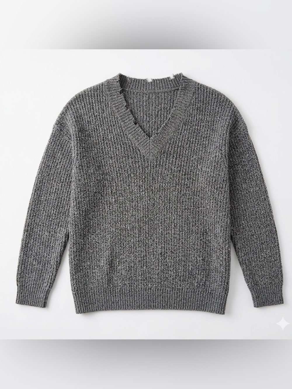 NWOT NOBO Heather Grey Ribbed  Pull Over Knit Sweater